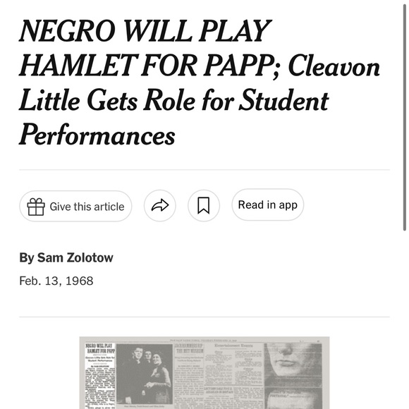 Rare 1968 Vintage Poster - Joseph Papp Presents Hamlet - Picture 5 of 5